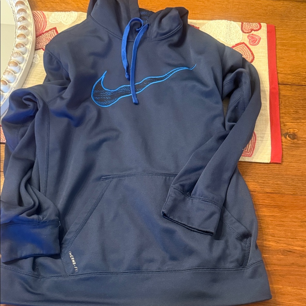 Nike Navy Pullover with Blue Swoosh